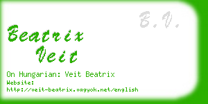 beatrix veit business card